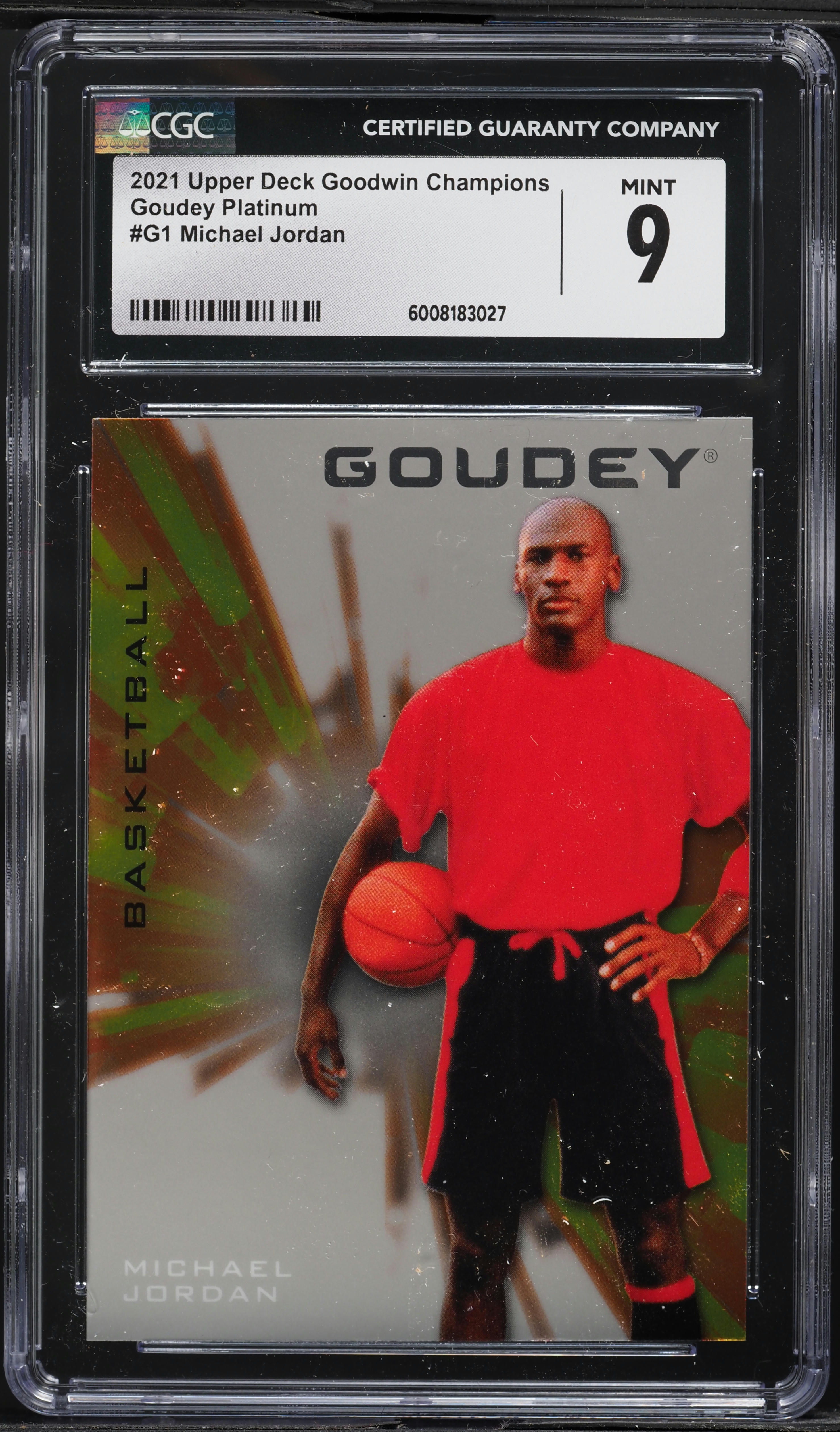 2021 Upper Deck Goodwin Champions Goudey Platinum Michael Jordan 