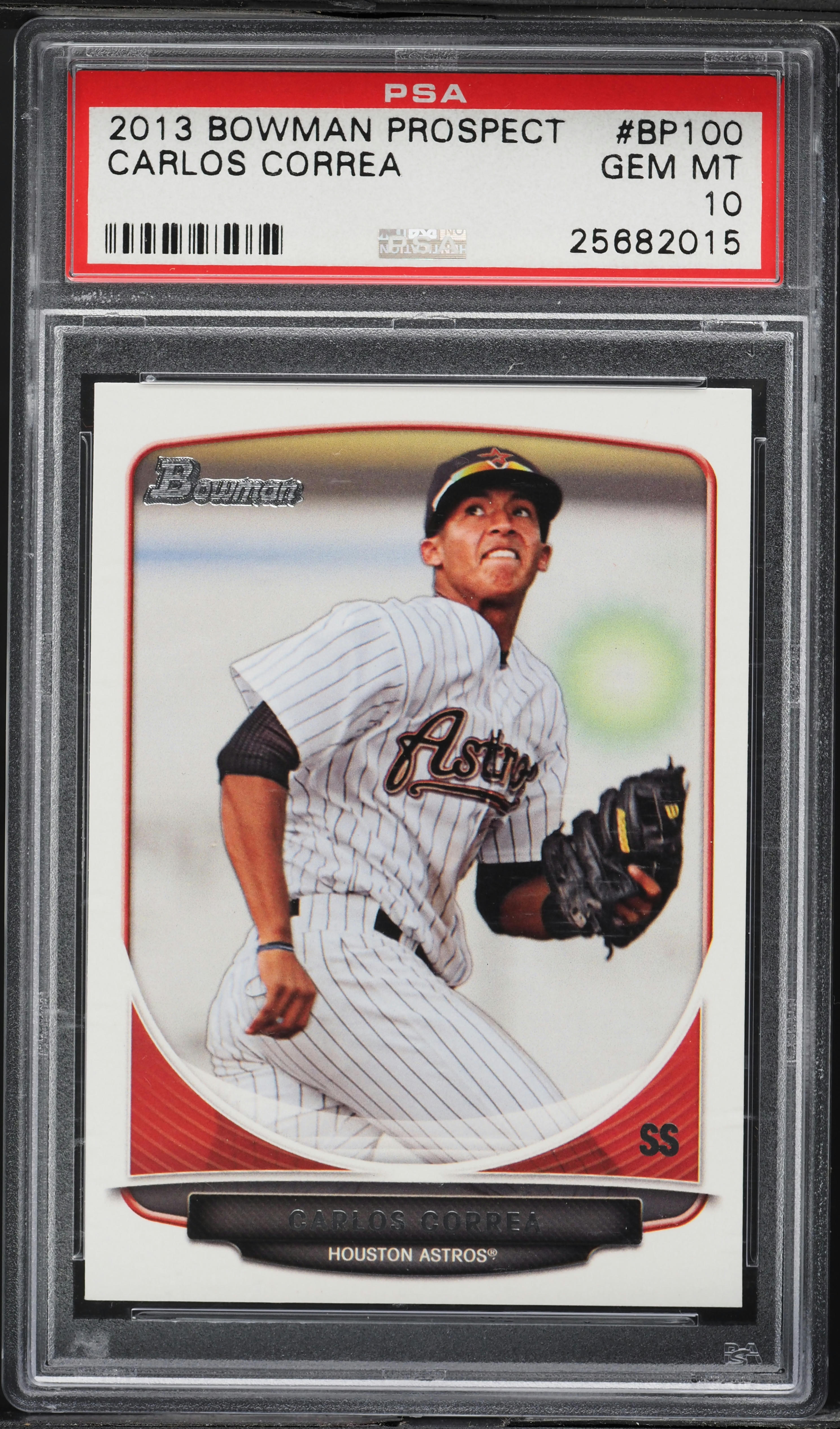 2013 Bowman Carlos Correa PROSPECT #BP100 PSA 10 GEM MINT on