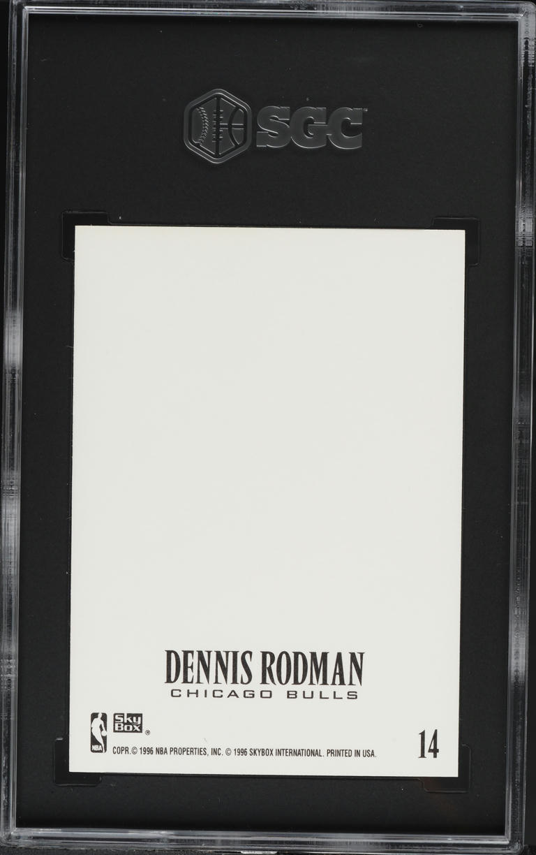 1996 Skybox Z-Force Dennis Rodman #14 SGC 9 MINT on Fanatics Collect