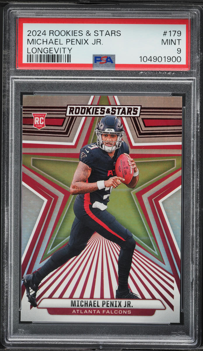 2024 Panini Rookies & Stars Longevity Michael Penix Jr ROOKIE #179 PSA 9 MINT
