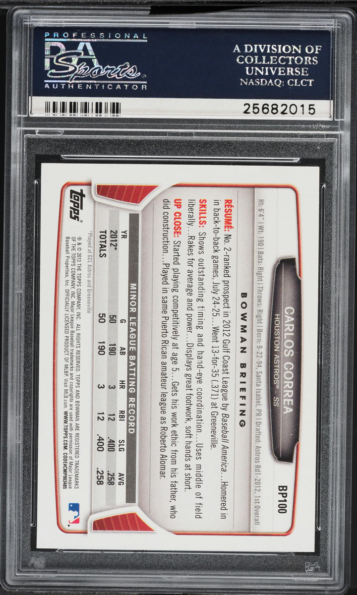 その他 CARLOS CORREA bowman refractor auto CARLOS CORREA bowman refractor auto