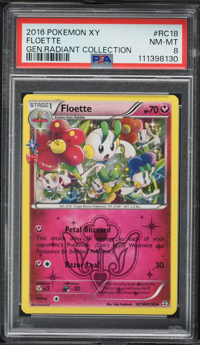 pokemon floette card Mega ex 101/086 - Holofoil ME04 Chaos Rising Weakness Metal 2 Resistance Darkness Floette Card - Mythical Island