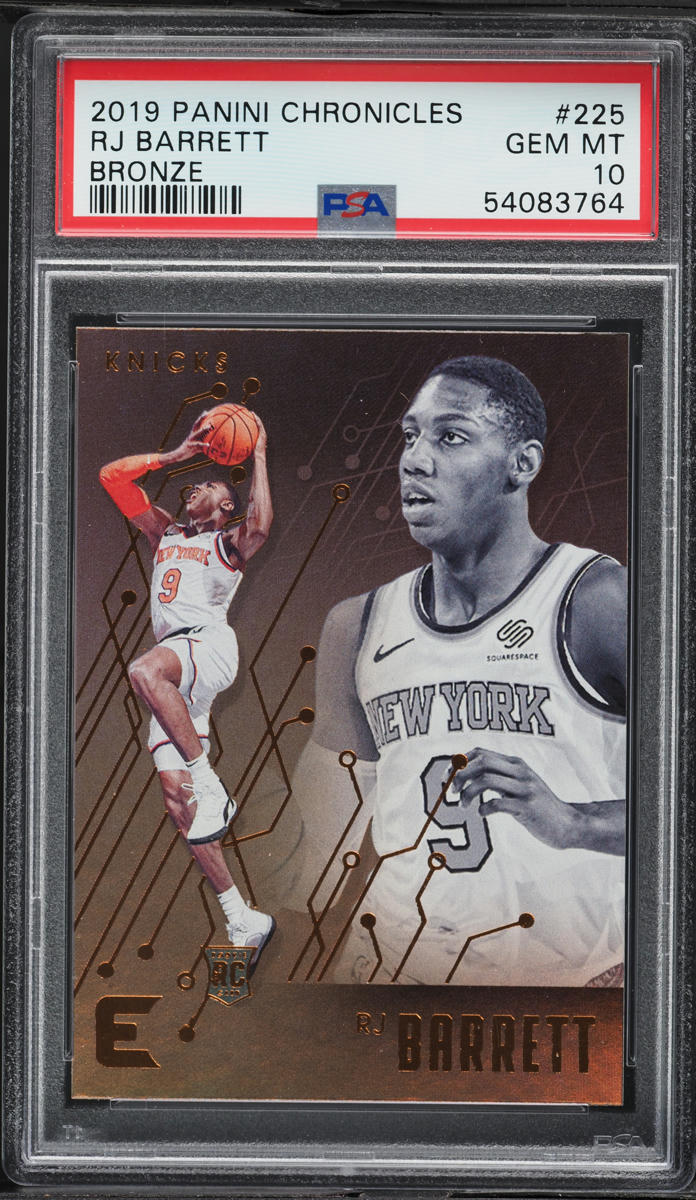 2019 Panini Chronicles Bronze RJ Barrett ROOKIE #225 PSA 10 GEM MINT