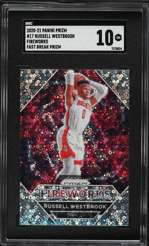 2021 Select Conocurse Zebra Prizm Russell Westbrook #54 PSA 10 GEM