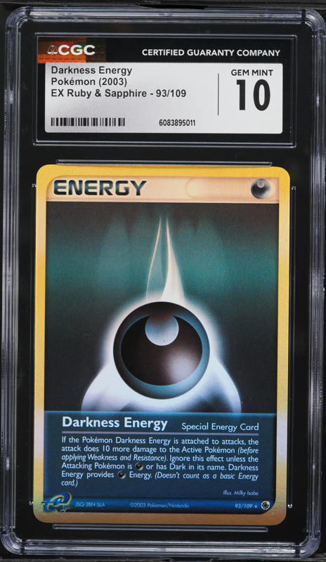 2003 Pokemon Japanese Unnumbered Energy Cards Holo Fire Energy CGC