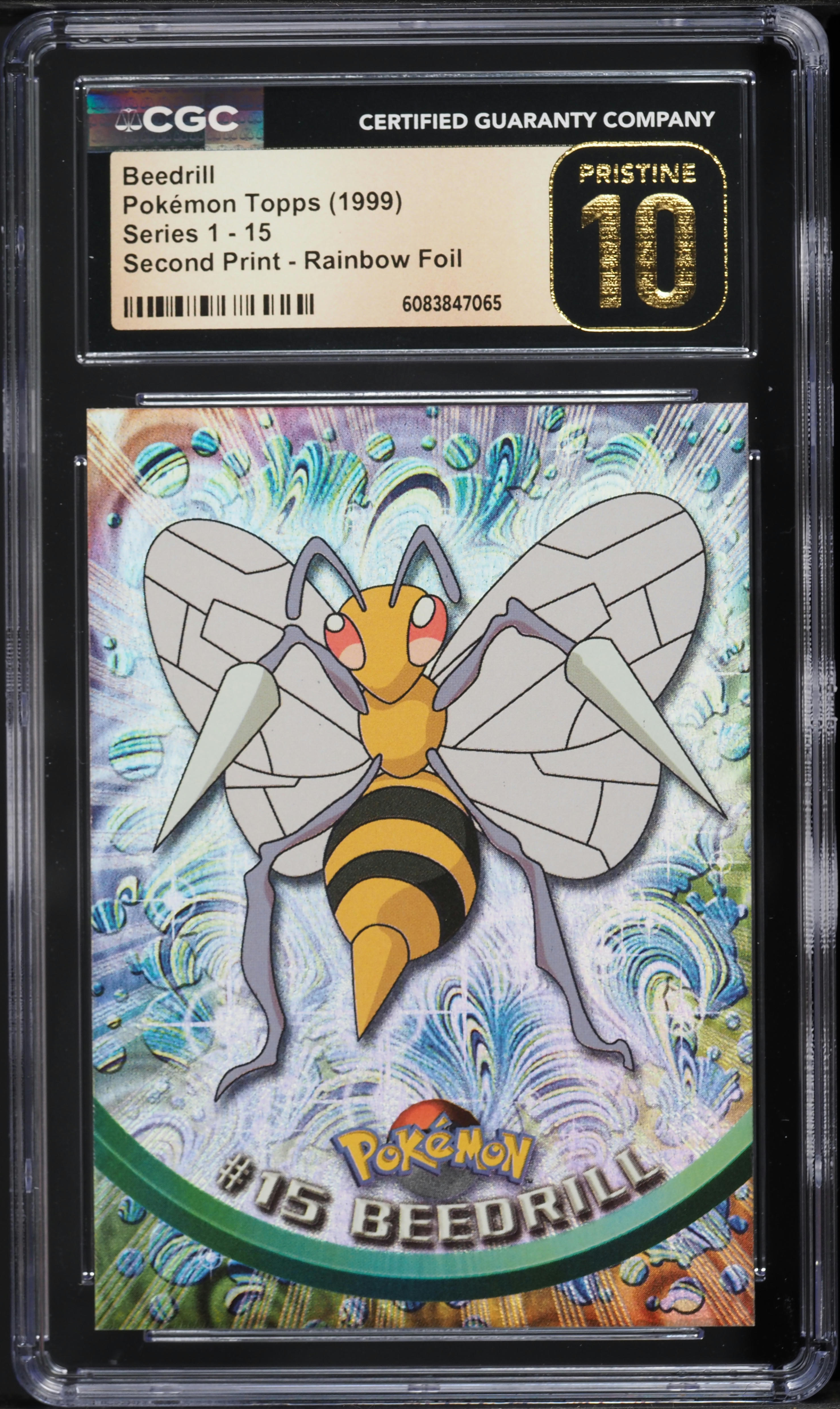 1999 Topps Pokemon Series 1 Rainbow Foil Beedrill #15 CGC 10 PRISTINE on  Fanatics Collect