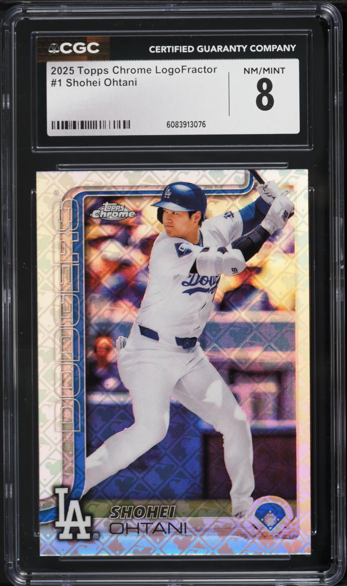 2025 Topps Chrome Logofractor Shohei Ohtani #1 CGC 8 NM-MT