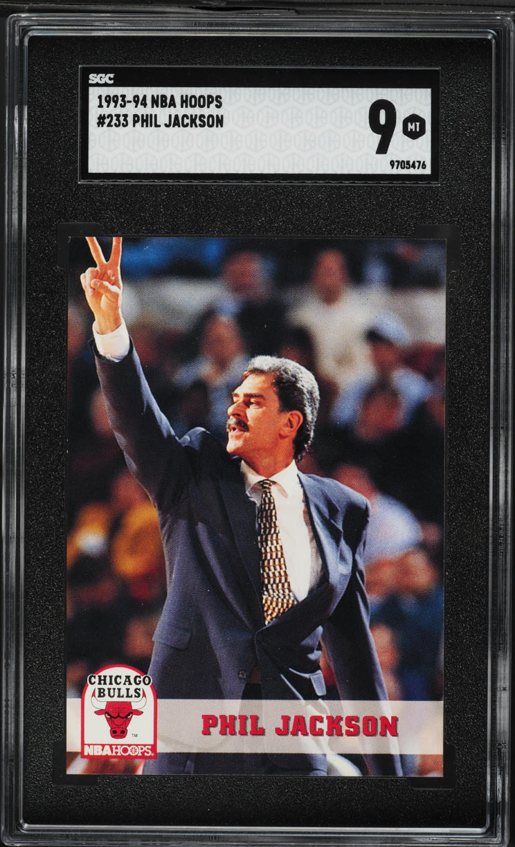 1993 Hoops Phil Jackson #233 SGC 9 MINT