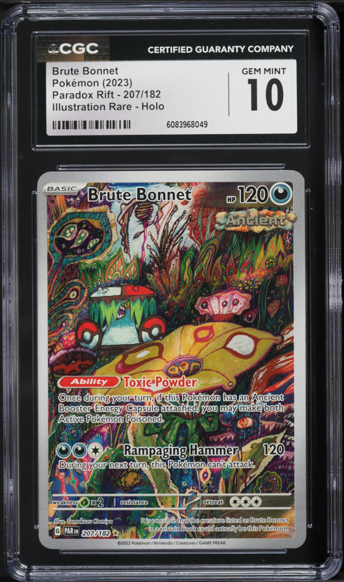 brute bonnet pokemon card value Brute Bonnet (207/182) – PokeGuard main image 1