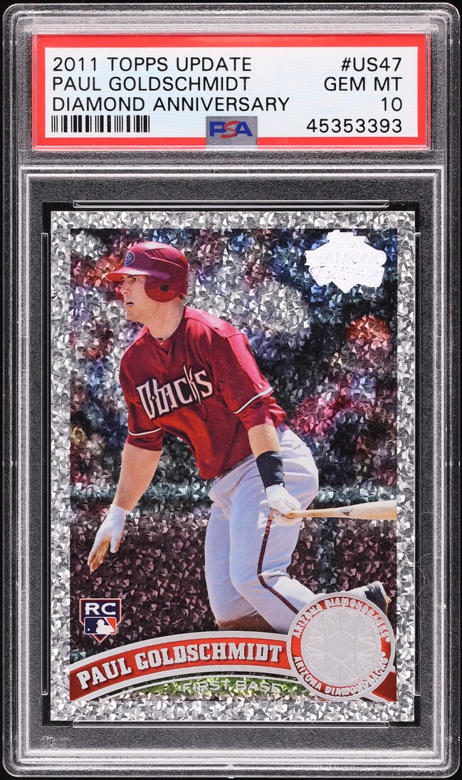 2011 Topps Update Diamond Anniversary Paul Goldschmidt ROOKIE #US47 PSA 10 GEM