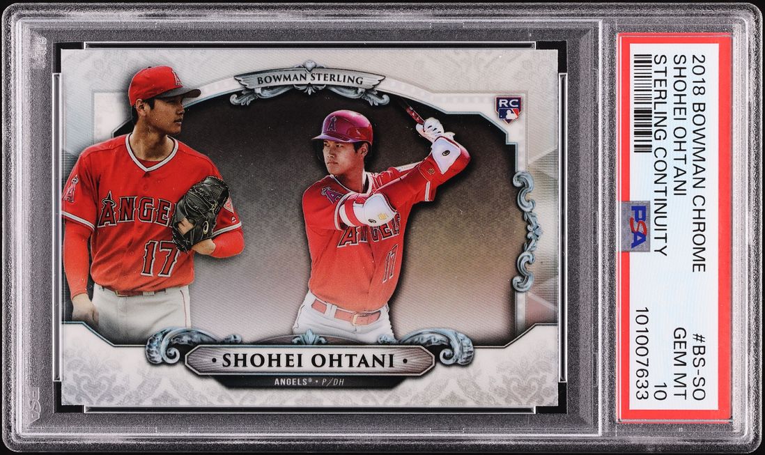 2018 Bowman Chrome Sterling Continuity Shohei Ohtani ROOKIE PSA 10 GEM MINT