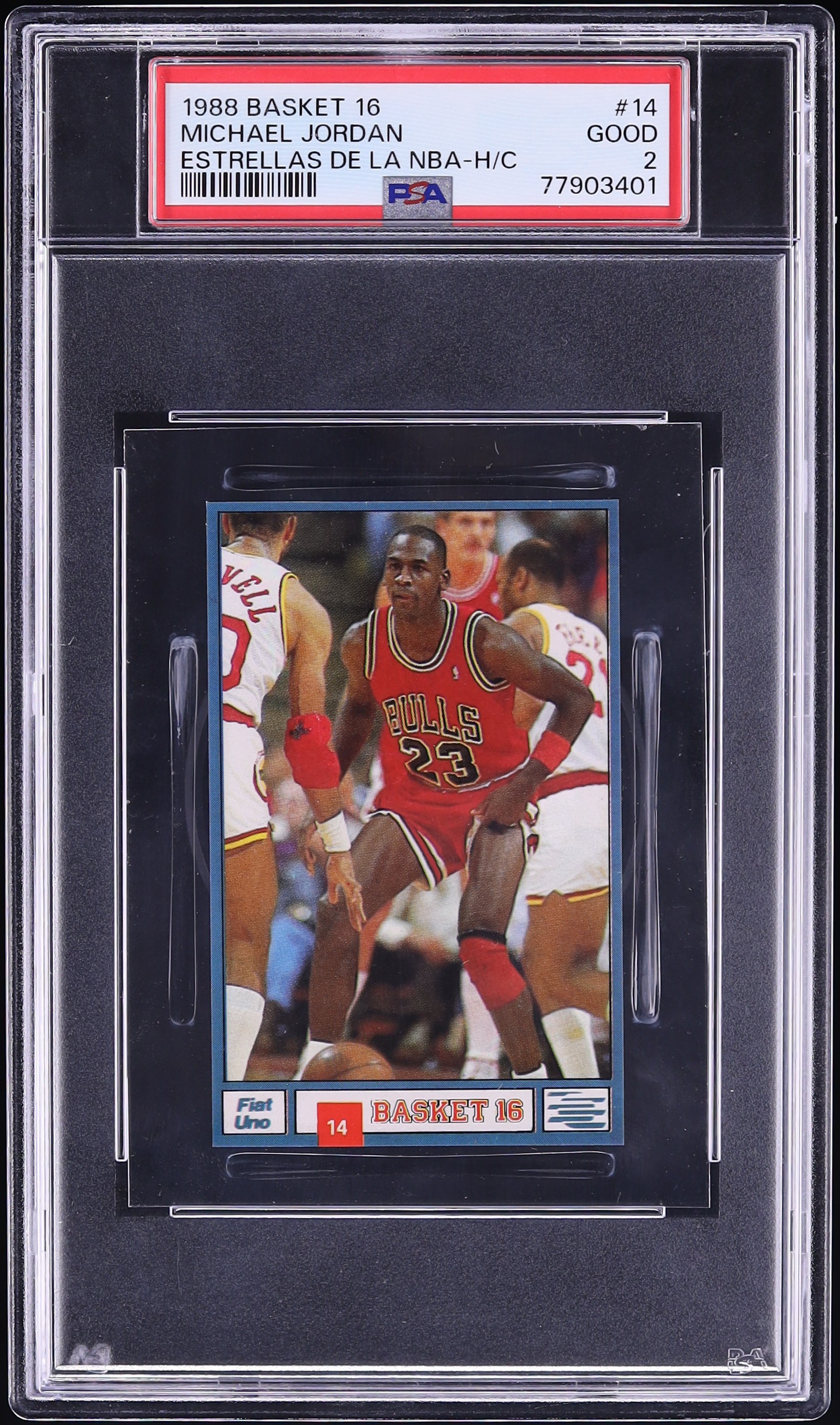 1988 Basket 16 Las Estrellas De La NBA Michael Jordan #14 PSA 2 GD