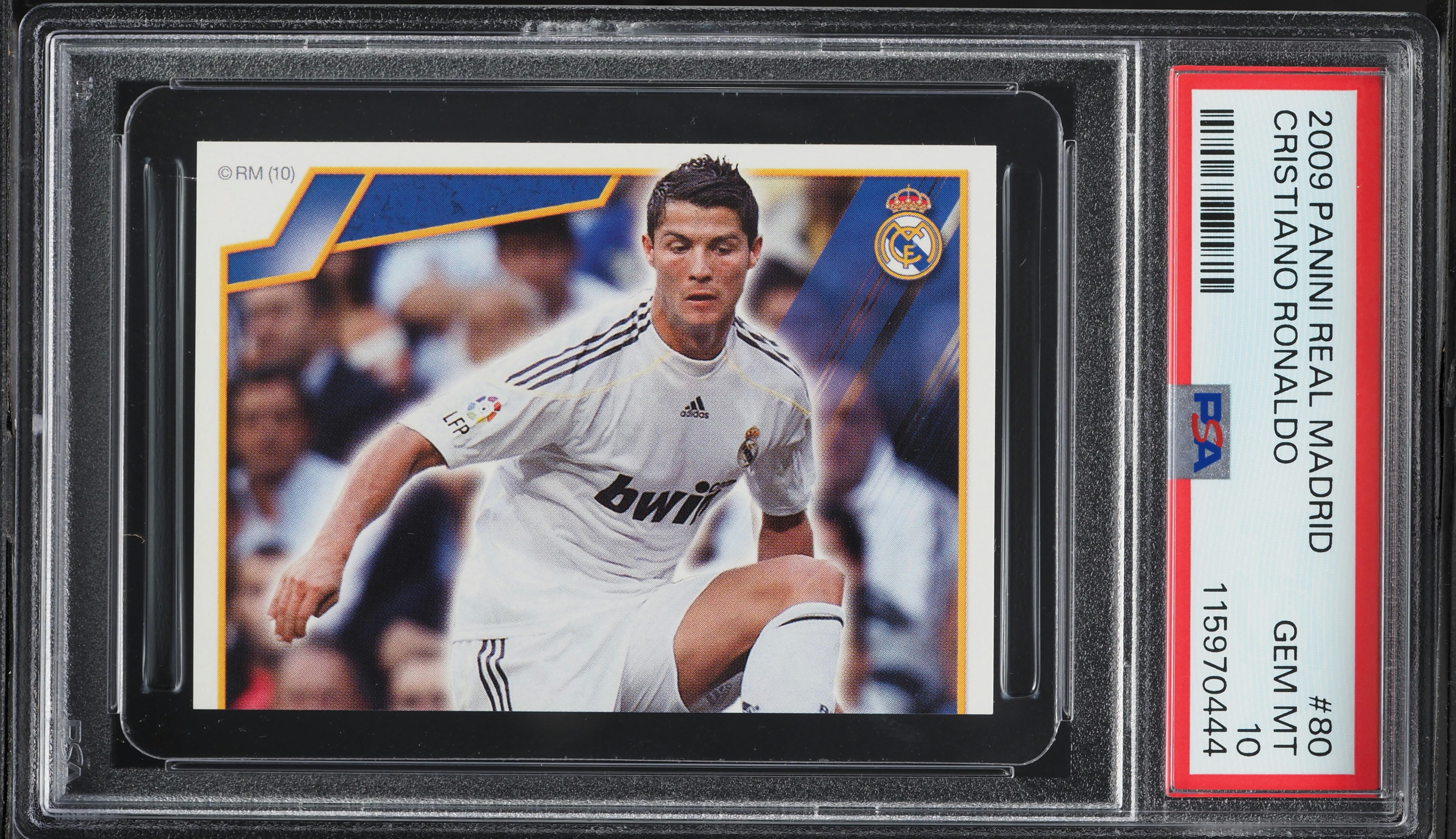 2009 Panini Real Madrid Cristiano Ronaldo #80 PSA 10 GEM MINT on
