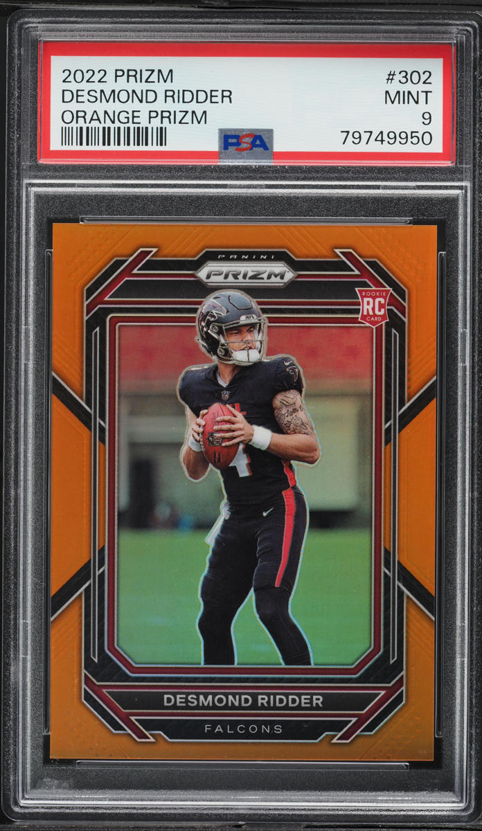 2022 Panini Prizm Orange Desmond Ridder ROOKIE /249 #302 PSA 9 MINT