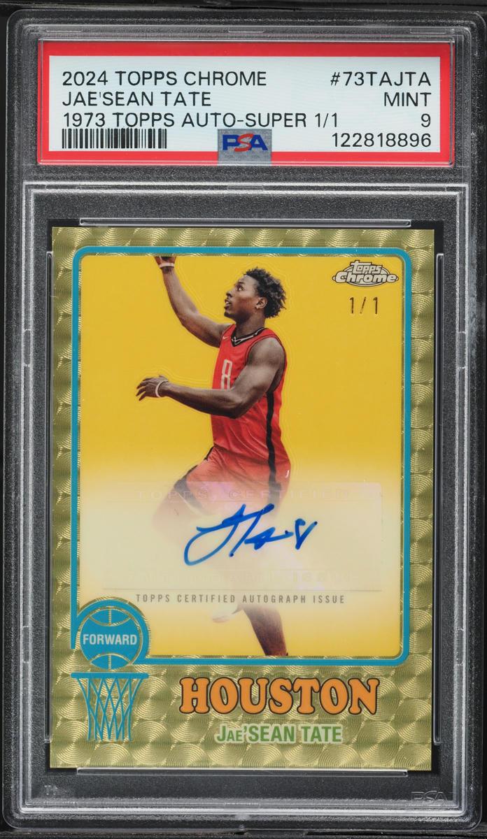 2024 Topps Chrome ´73 Superfractor Jae'Sean Tate AUTO 1/1 #73TAJTA PSA 9 MINT