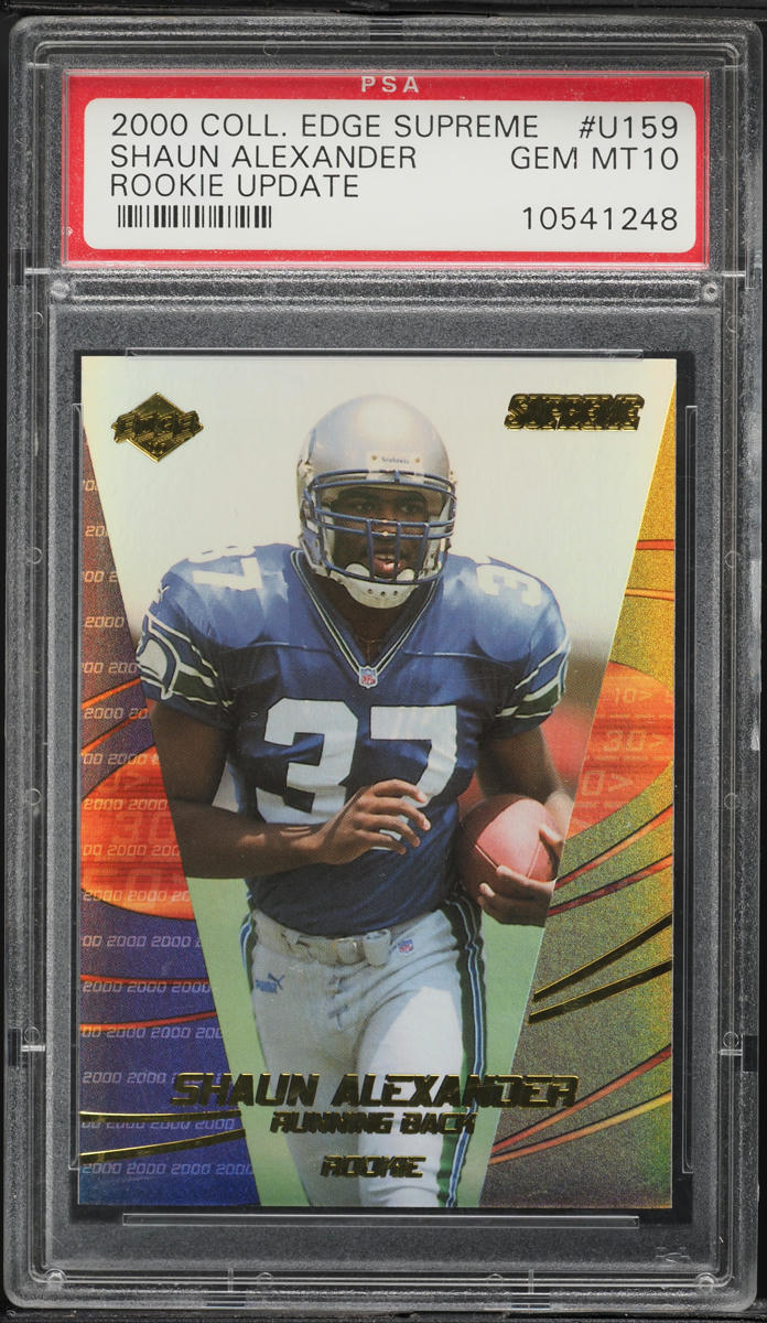 2000 Collector's Edge Supreme Foil Update Shaun Alexander ROOKIE /2000 PSA 10