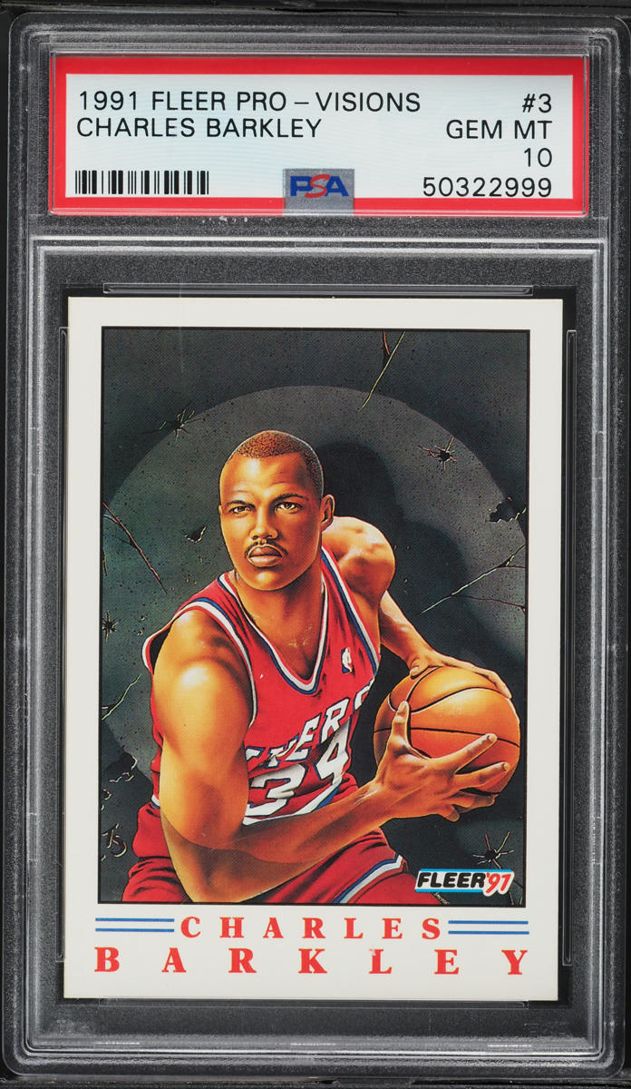 1991 Fleer Pro-Visions Charles Barkley #3 PSA 10 GEM MINT