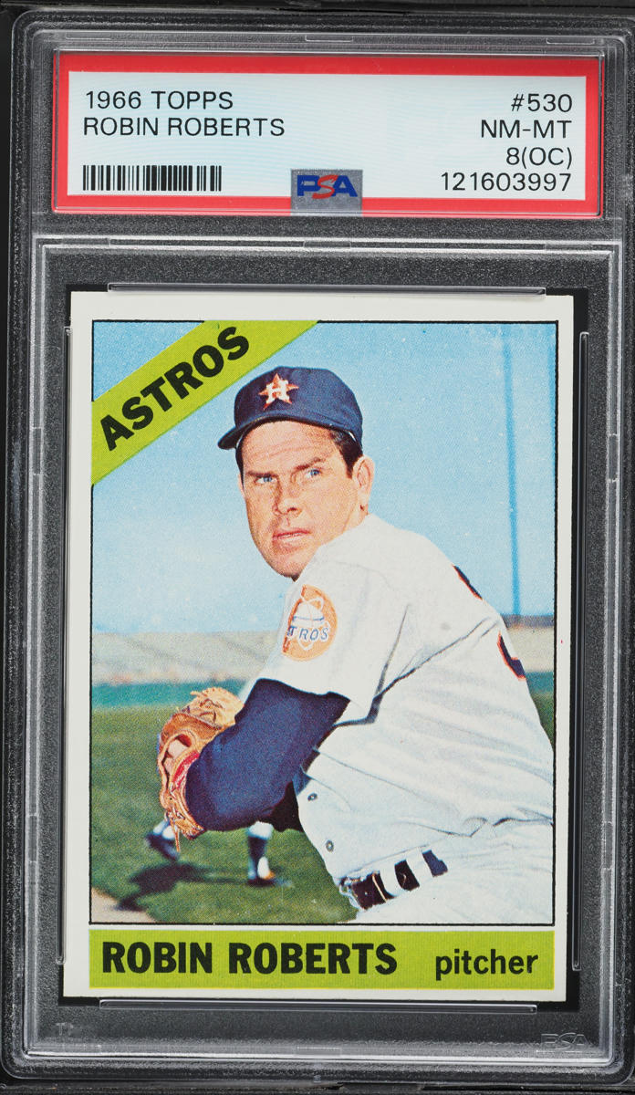 1966 Topps Robin Roberts #530 PSA 8(oc) NM-MT