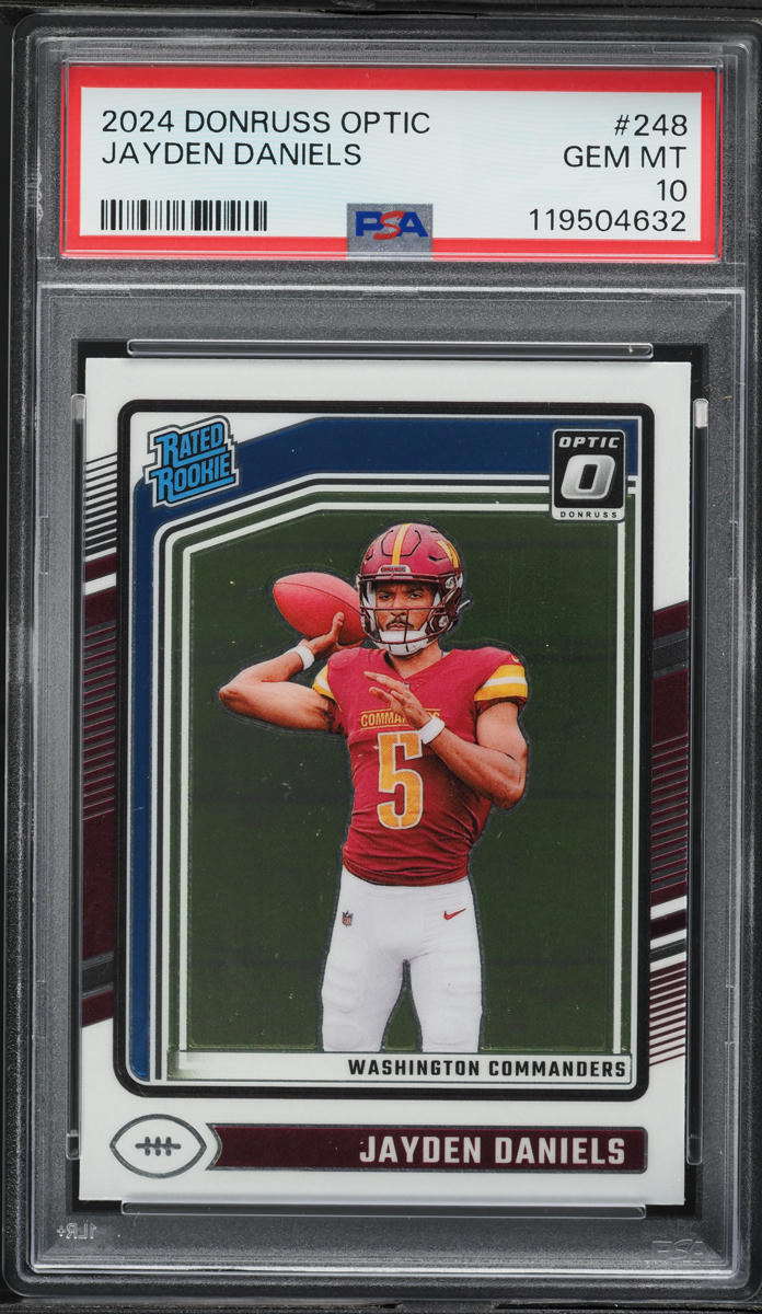2024 Donruss Optic Jayden Daniels ROOKIE #248 PSA 10 GEM MINT