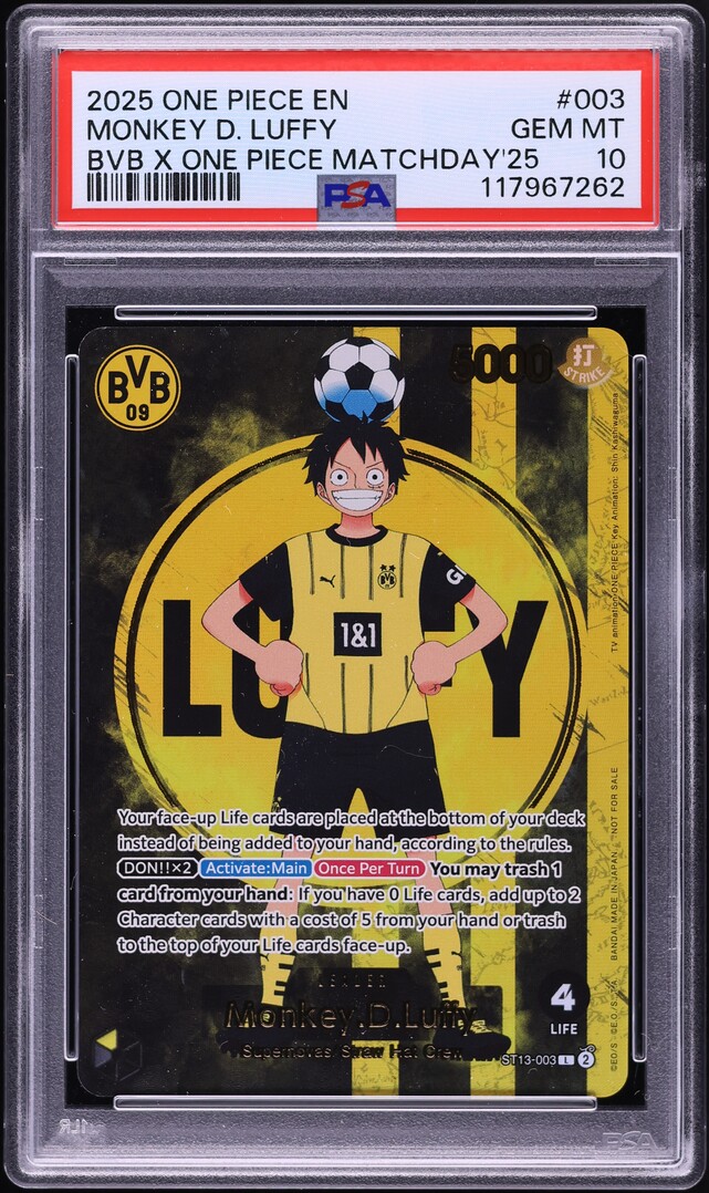 2025 One Piece Promos BVB Match Day '25 Monkey D. Luffy L #ST13