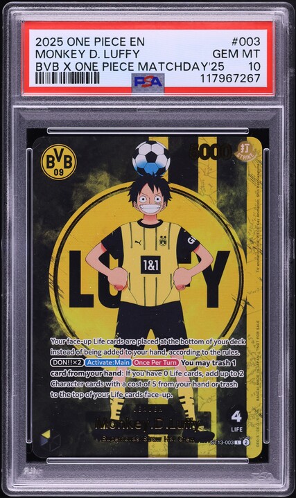 2025 One Piece Japanese Promo Monkey D. Luffy #P-106 PSA 10 GEM
