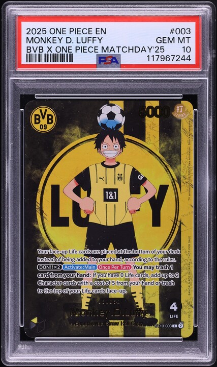 2025 ONE PIECE JP PCC MONKEY D LUFFY P-110 DAY 25 ELBAF PROMO PSA