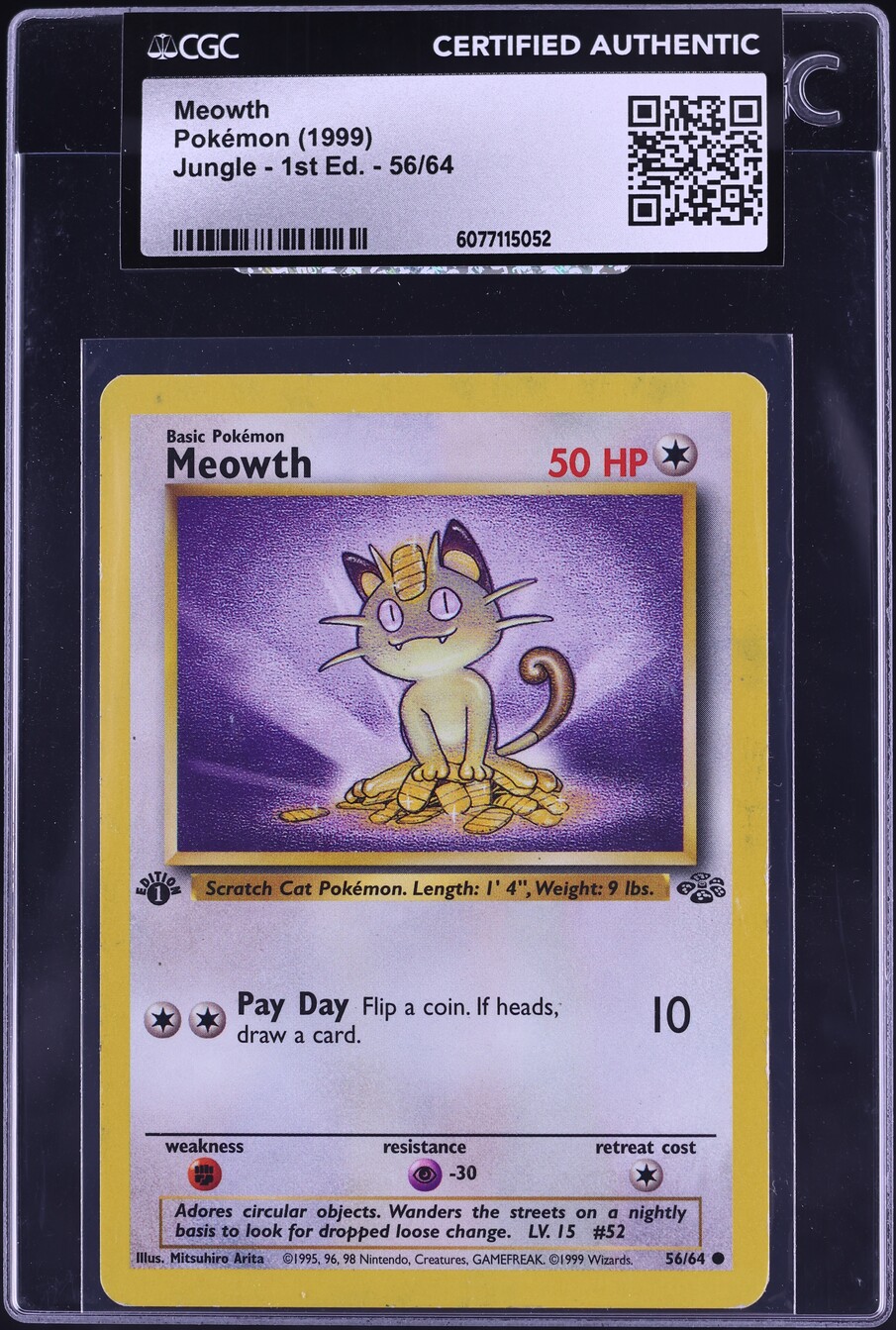 pokemon card value meowth (48/64) - Pokémon Night Wanderer (sv6a) proof acrylic case and featuring a striking image of the captivating character 2026 Pokemon Por En-perfect Order
