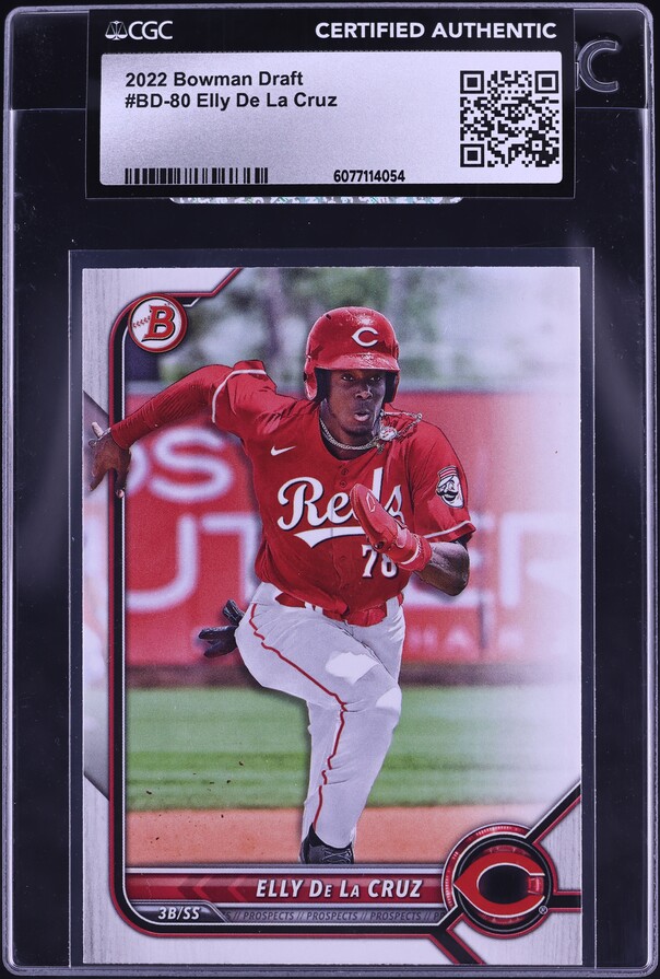 2022 Bowman Draft Elly De La Cruz PROSPECT #BD-80 CGC AUTH on
