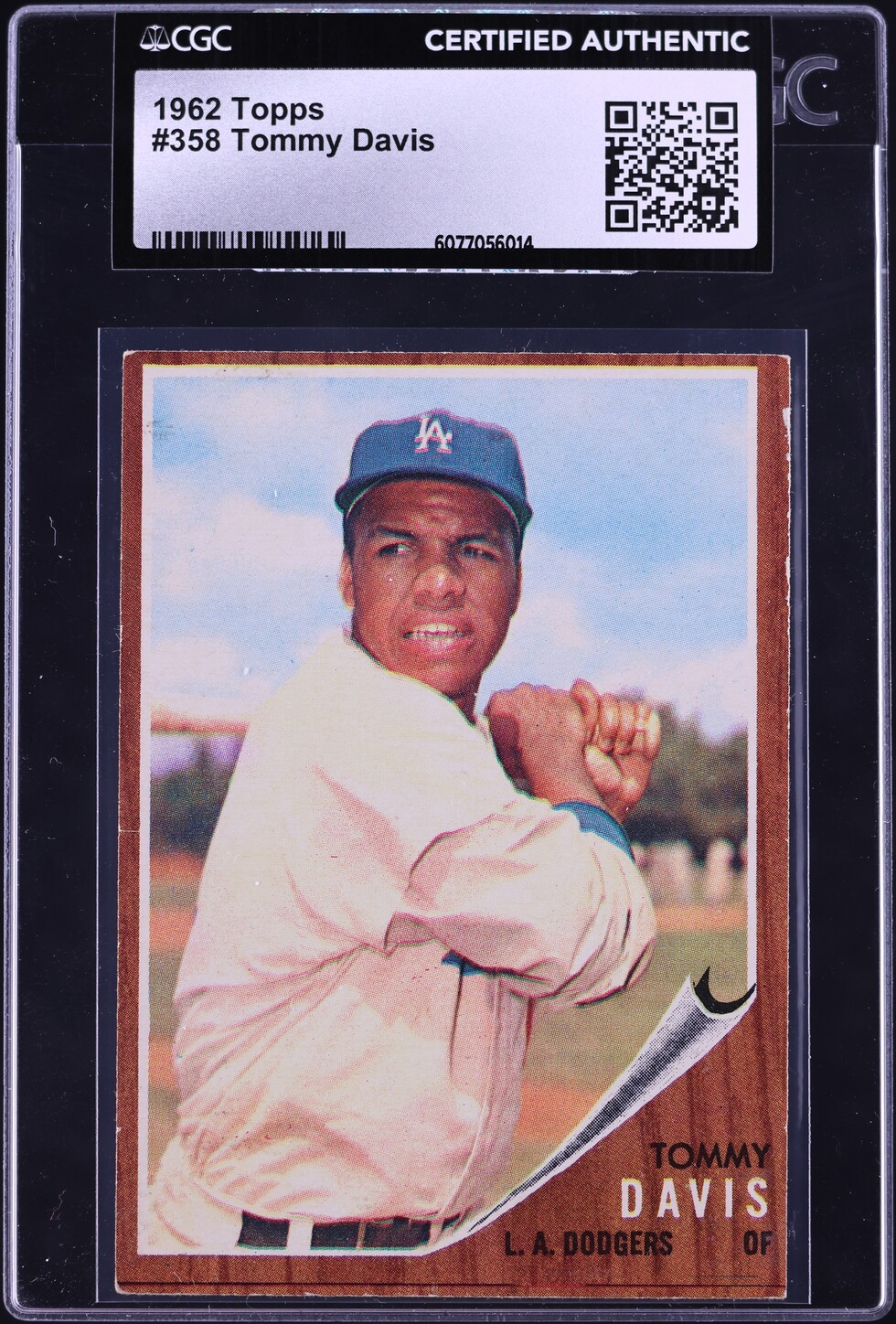 1962 Topps Tommy Davis #358 CGC AUTH