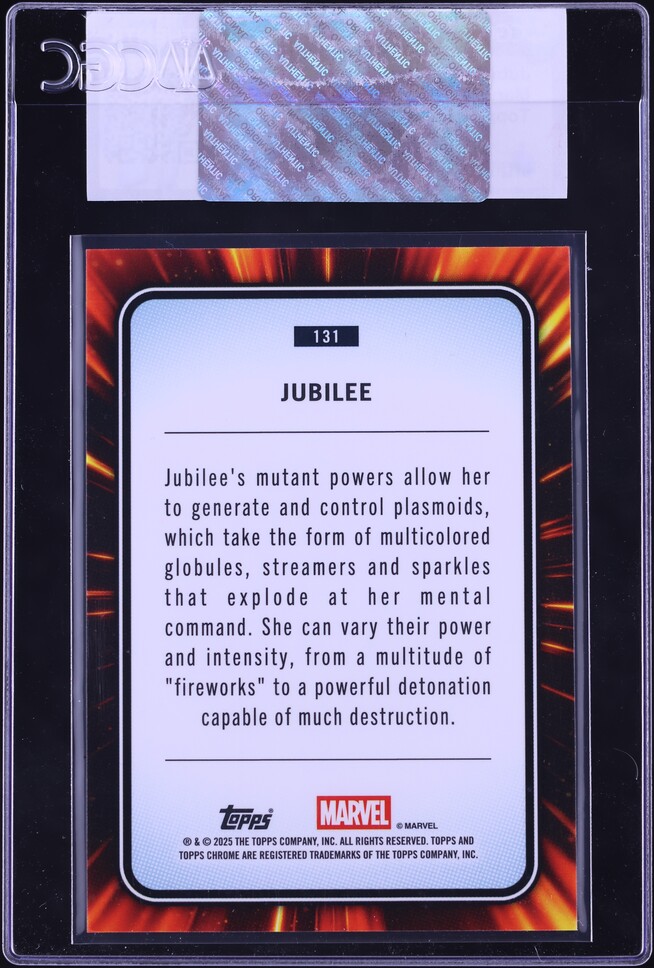 2025 Topps Chrome Marvel Sapphire Jubilee #131 CGC AUTH on