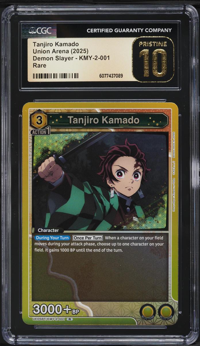 2025 Union Arena Demon Slayer Tanjiro Kamado #KMY-2-001 CGC 10 PRISTINE