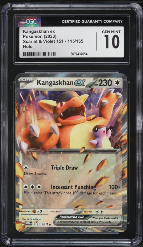 2023 Pokemon Scarlet & Violet 151 Holo Kangaskhan ex #115 CGC 10 GEM MINT