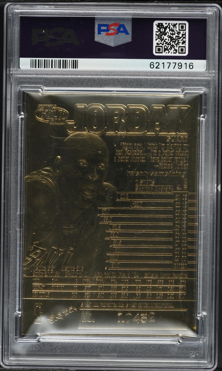 1997 Skybox Z-Force 23 Karat Gold Michael Jordan PSA 10 GEM MINT