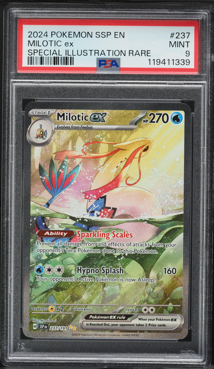 2024 Pokemon Scarlet & Violet Surging Sparks SIR Milotic ex #237 PSA 9 MINT