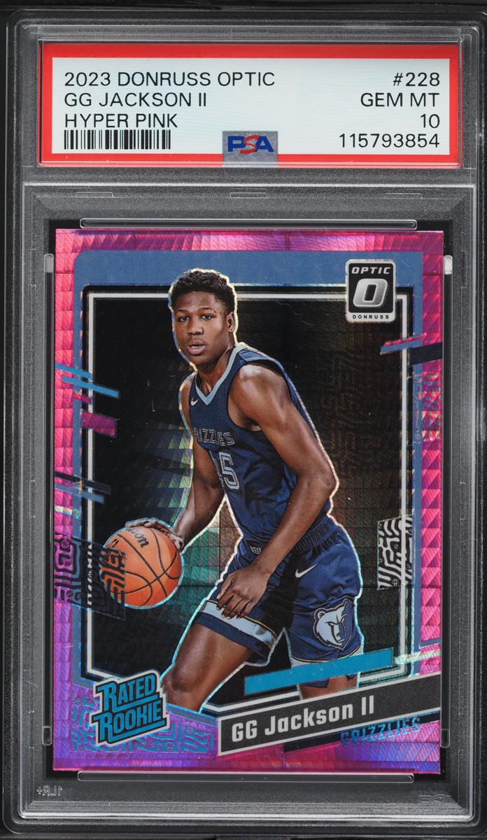 2023 Panini Donruss Optic Hyper Pink Gg Jackson II ROOKIE #228 PSA 10 GEM MINT