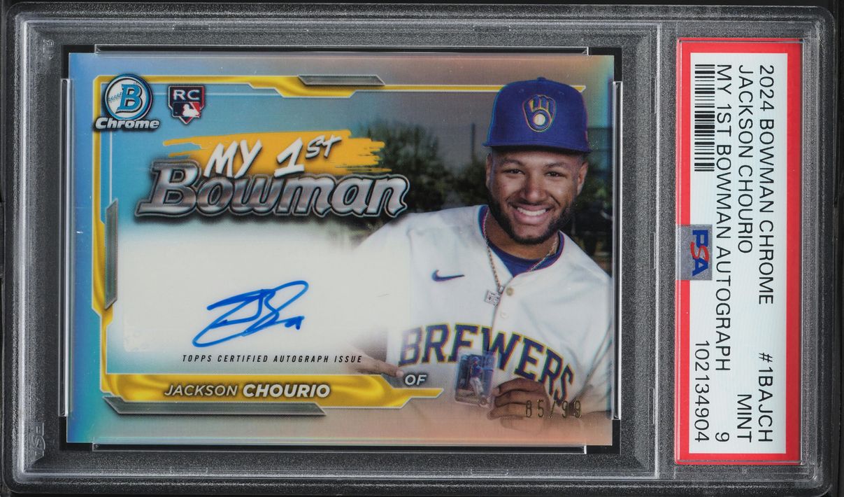2024 Bowman Chrome My 1st Bowman Jackson Chourio RC AUTO /99 