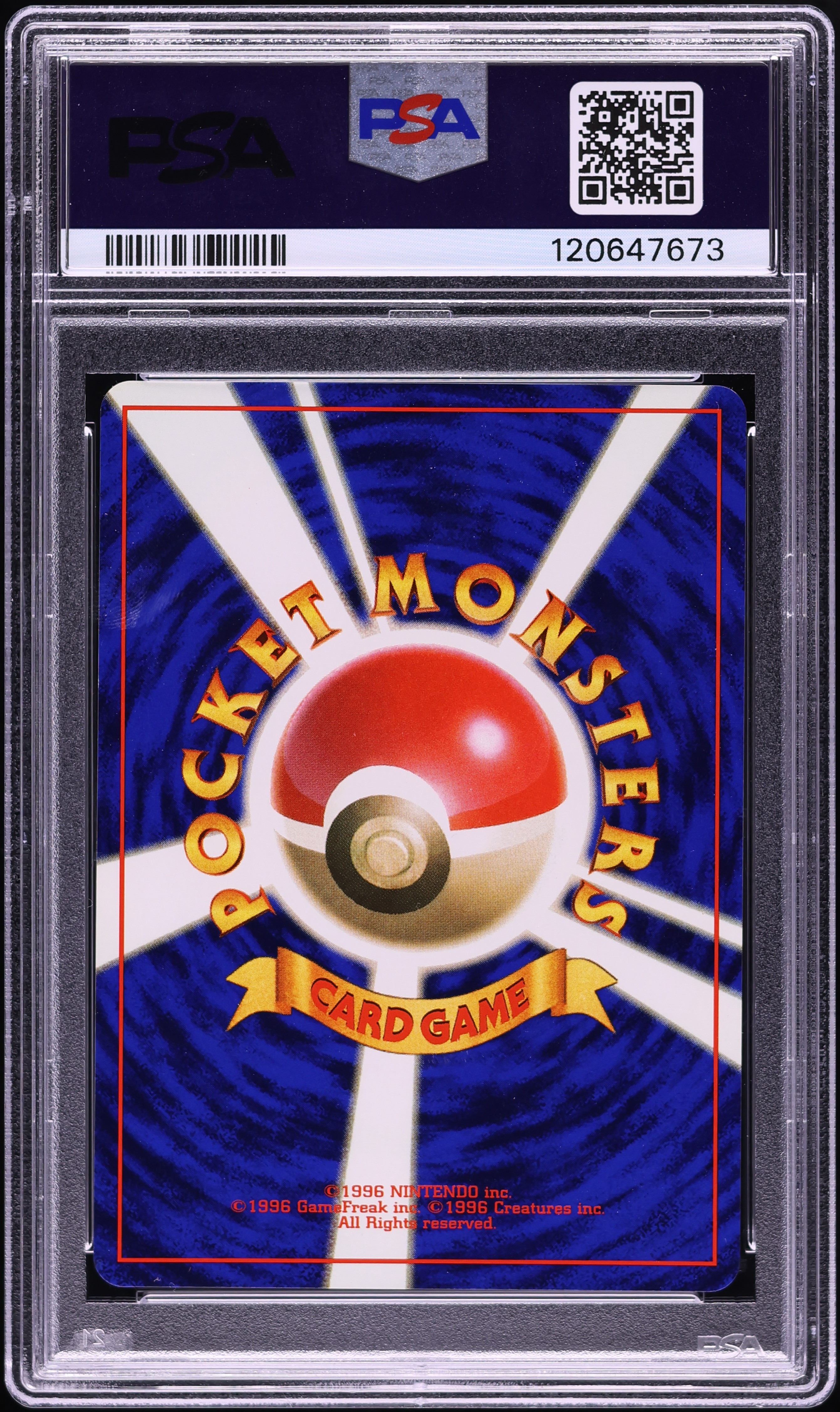 1996 Pokemon Japanese Base Set No Rarity Bulbasaur #1 PSA 10 GEM