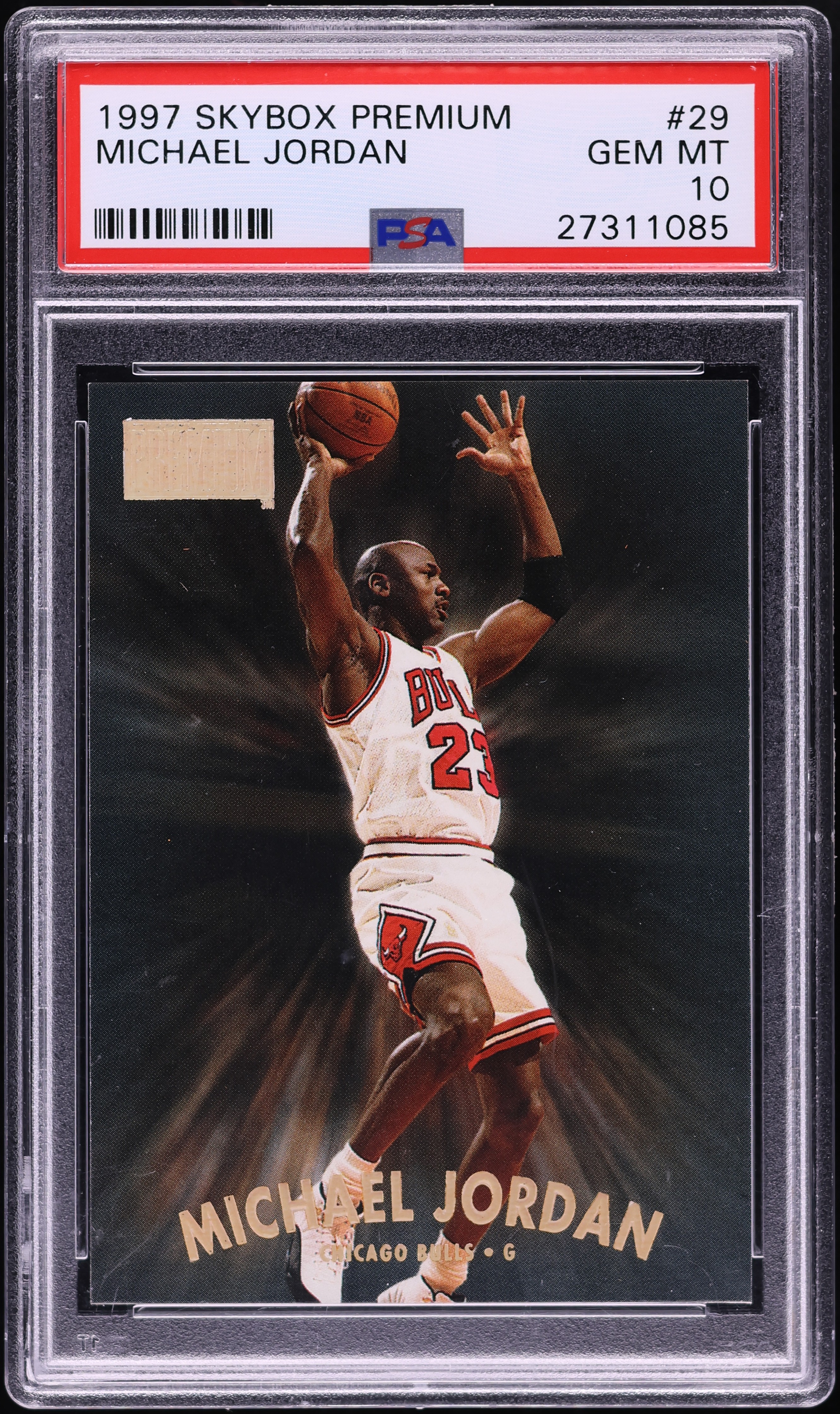 1997 Skybox Premium Michael Jordan #29 PSA 10 GEM MINT on Fanatics