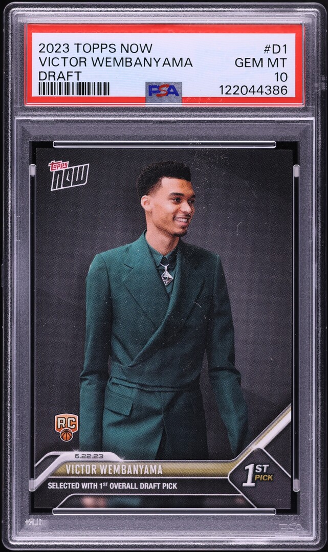 2023 Topps Now Draft Victor Wembanyama ROOKIE #D-1 PSA 10 GEM MINT