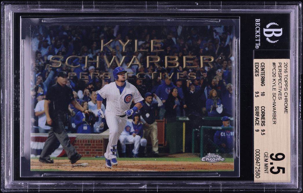2016 Topps Chrome Perspectives Kyle Schwarber #PC20 BGS 9.5 GEM MINT