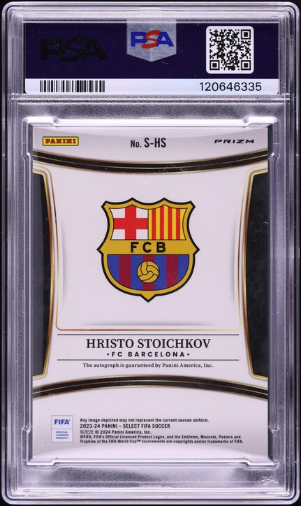 Carte Panini Immaculate 2023-2024 - Hristo Stoichkov Autographe - 7/25 - FC Barcelone - Near Mint