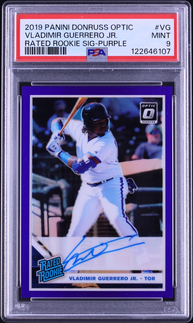 2019 Donruss Optic Purple Vladimir Guerrero Jr. ROOKIE AUTO /125