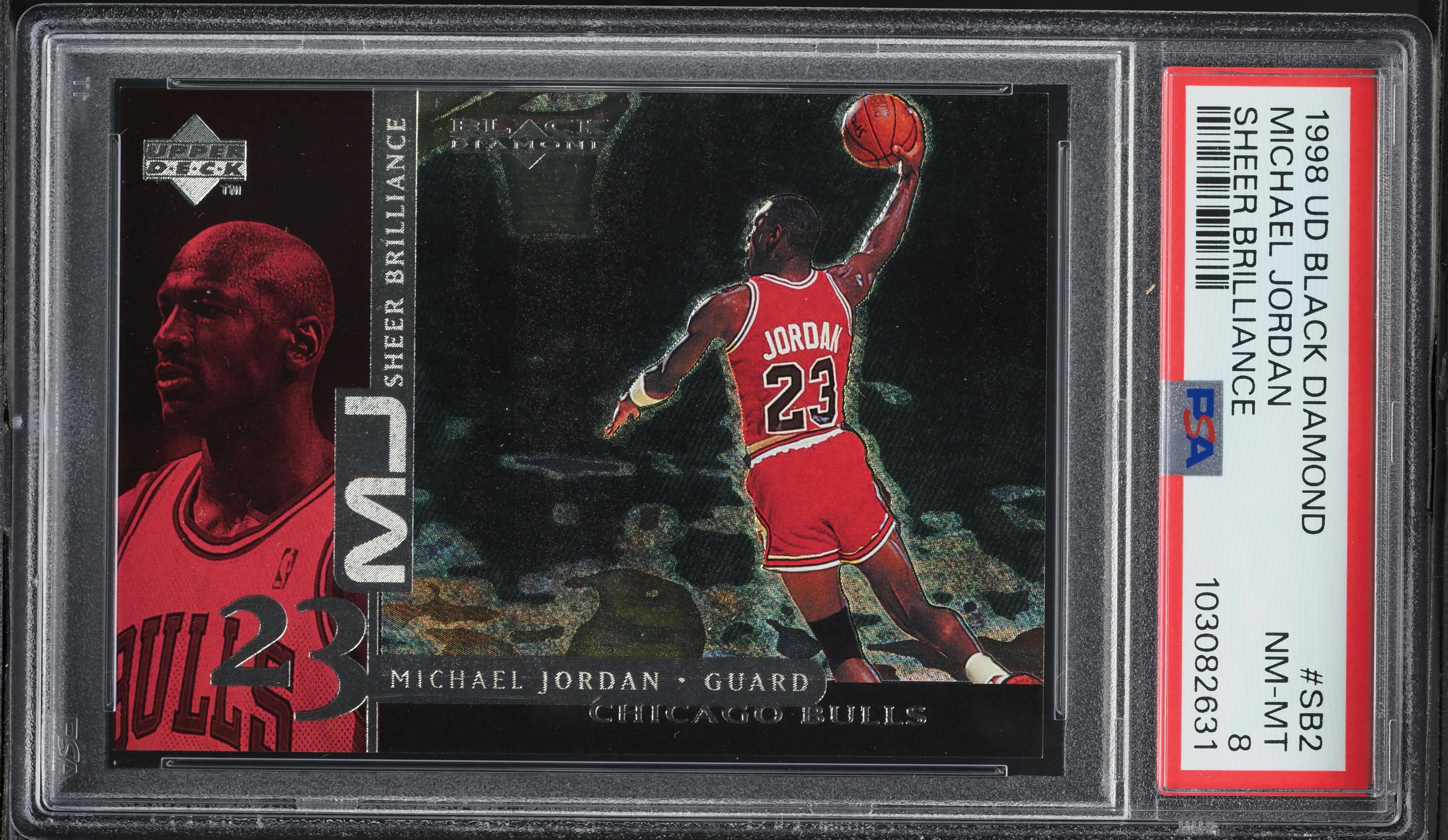 1998 Black Diamond Sheer Brilliance Michael Jordan /230 #SB2 PSA 8 