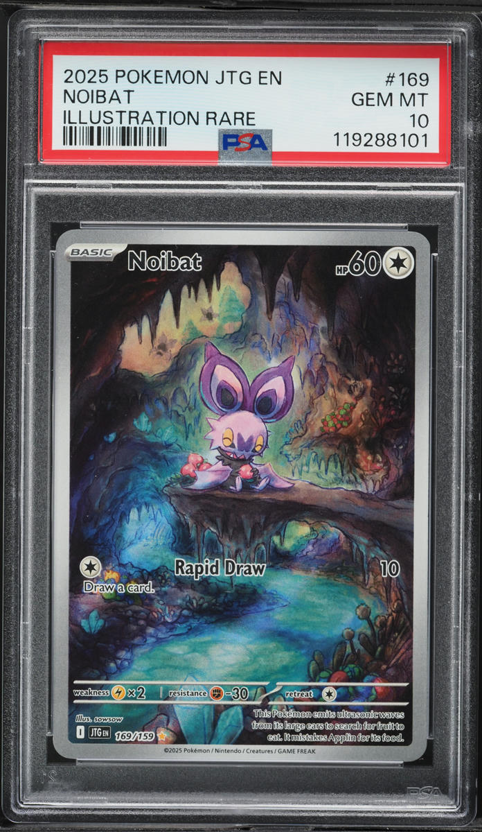 2025 Pokemon Scarlet & Violet Journey Together IR Noibat #169 PSA 10 GEM MINT