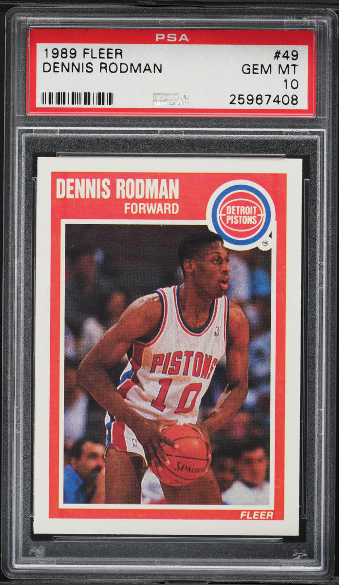 1989 Fleer Basketball Dennis Rodman #49 PSA 10 GEM MINT