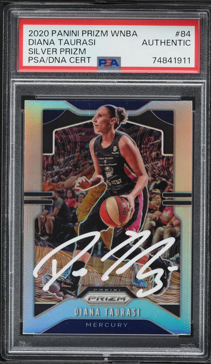 2020 Panini Prizm WNBA Silver Diana Taurasi AUTO #84 PSA AUTH on