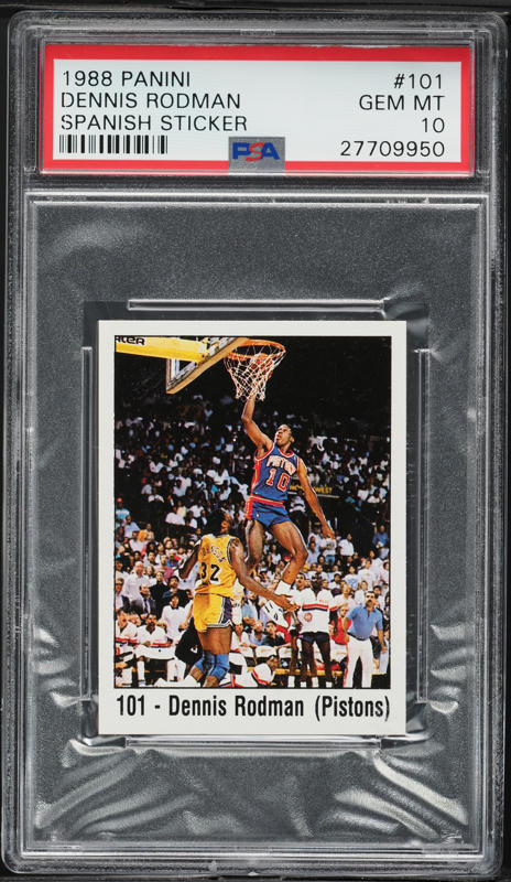 2013 Fleer Retro Precious Metal Gems PMG Red Dennis Rodman /150