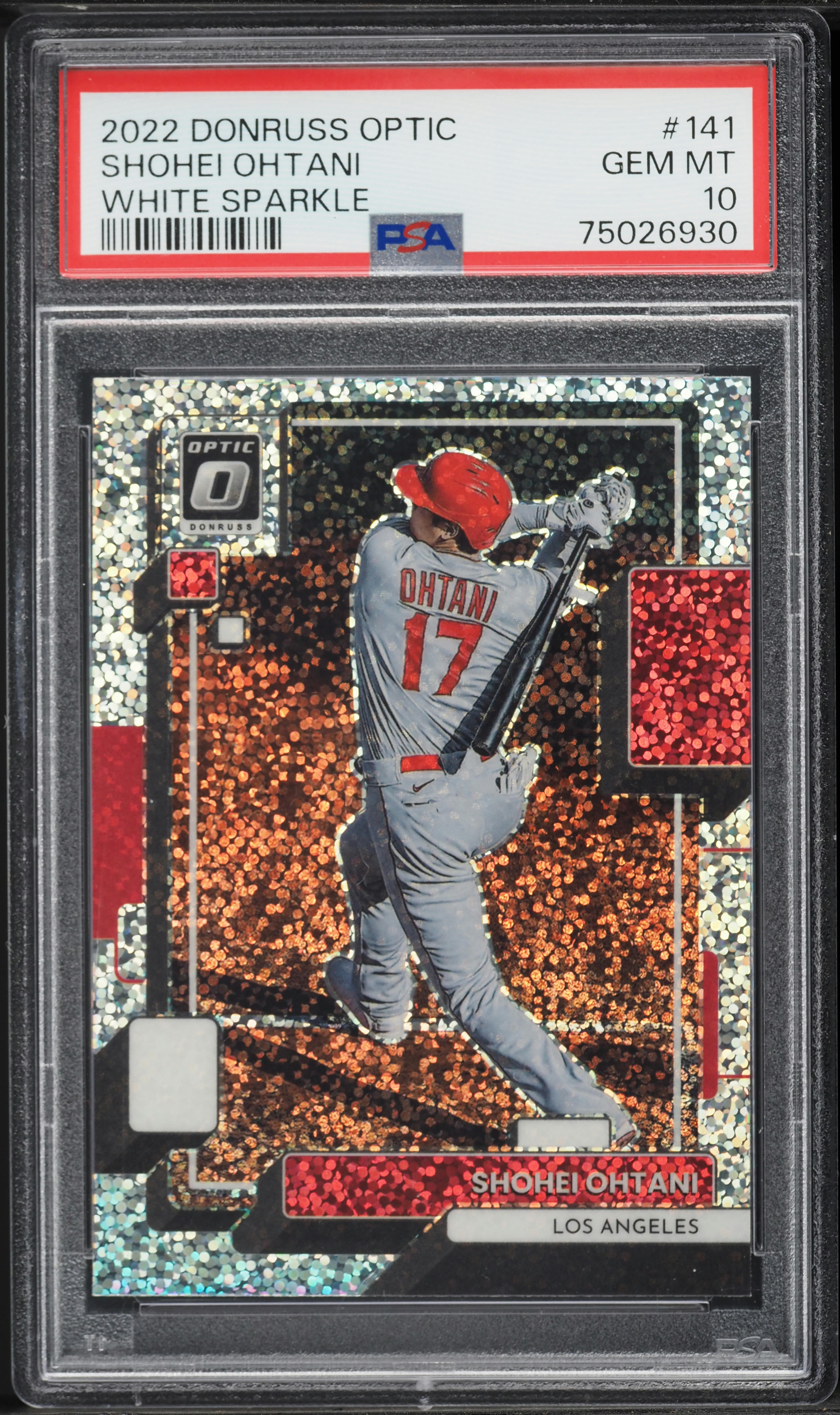2022 Donruss Optic White Sparkle Shohei Ohtani #141 PSA 10 GEM