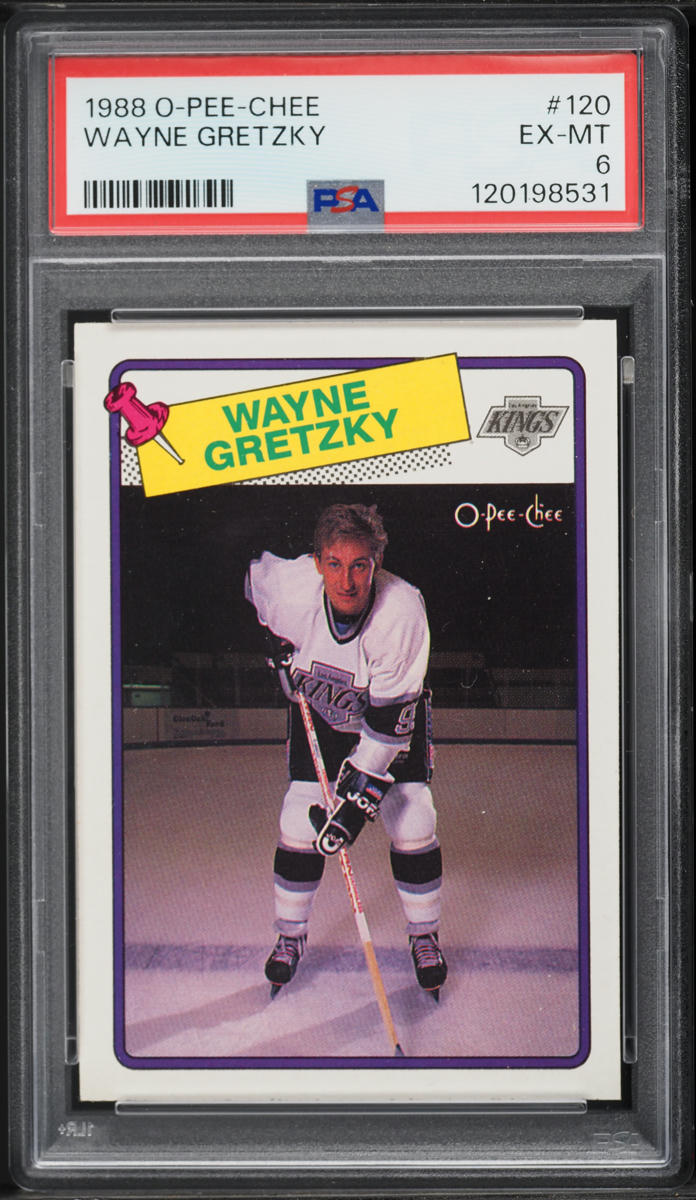 1988 O-Pee-Chee Hockey Wayne Gretzky #120 PSA 6 EXMT