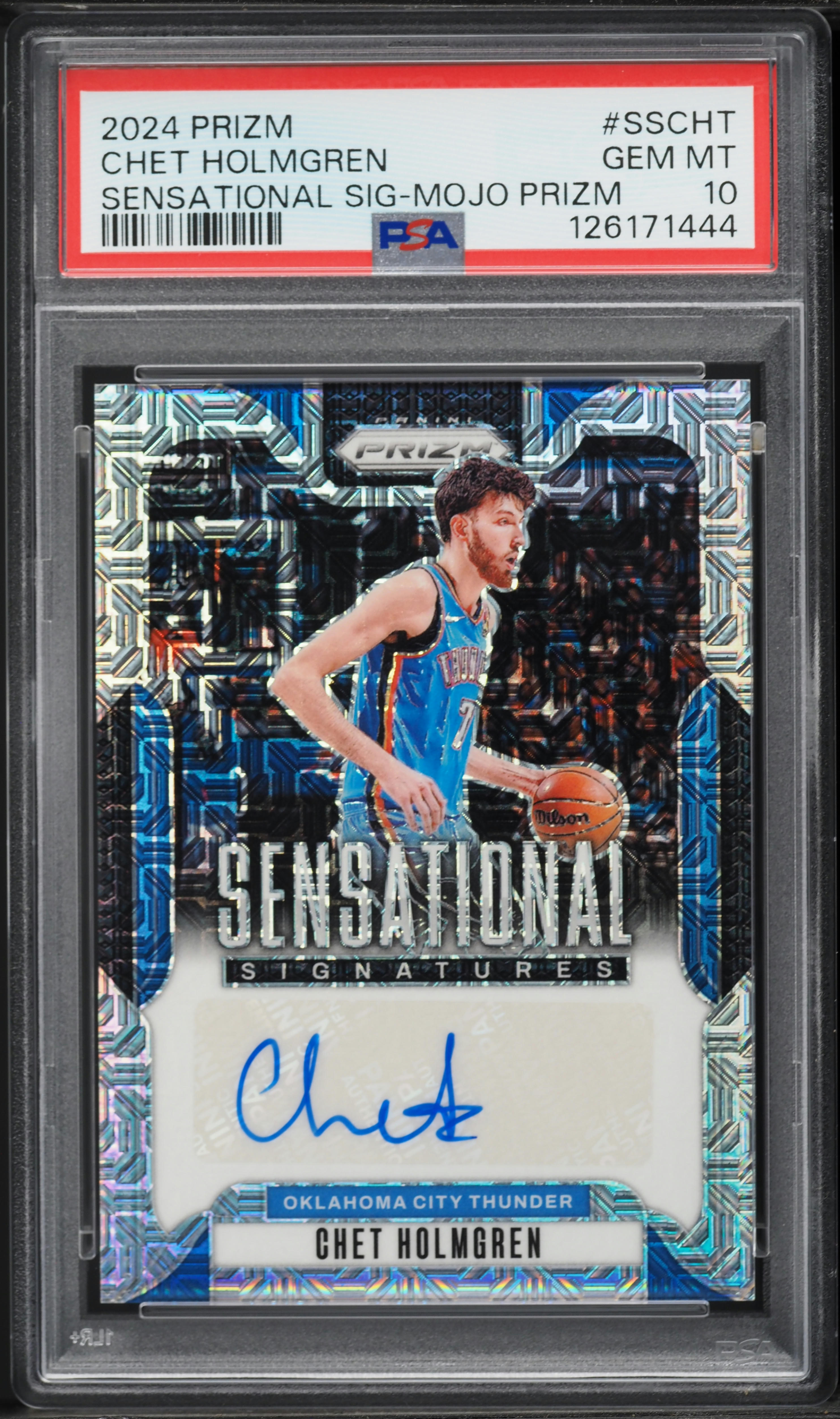 2024 Panini Prizm Sensational Mojo Prizm Chet Holmgren AUTO /25